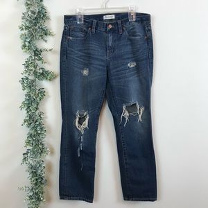 Madewell Distressed Boyjean Size 28